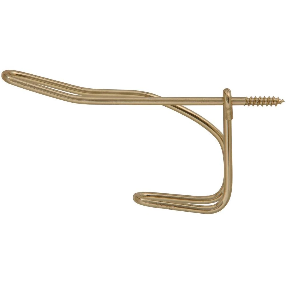Brass Wire Coat And Hat Hook (5-pack)