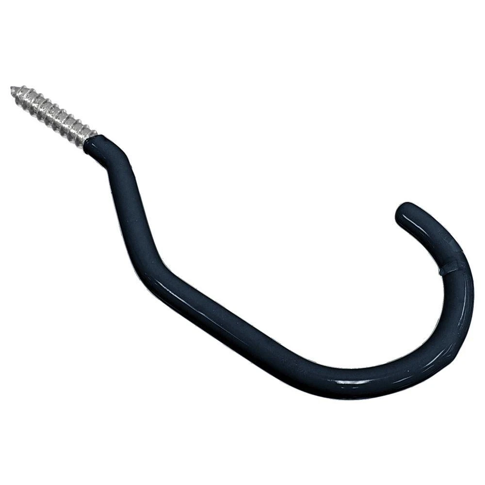 Vinyl Coated Bike Hook In Black (20-pack)