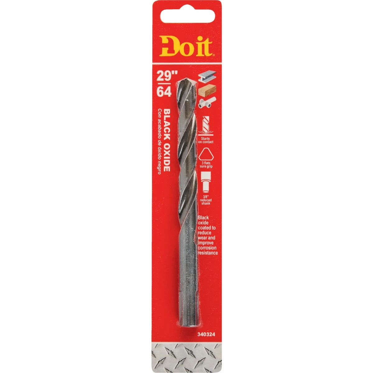29/64 In. Black Oxide Split Point Drill Bit - Model 325651db