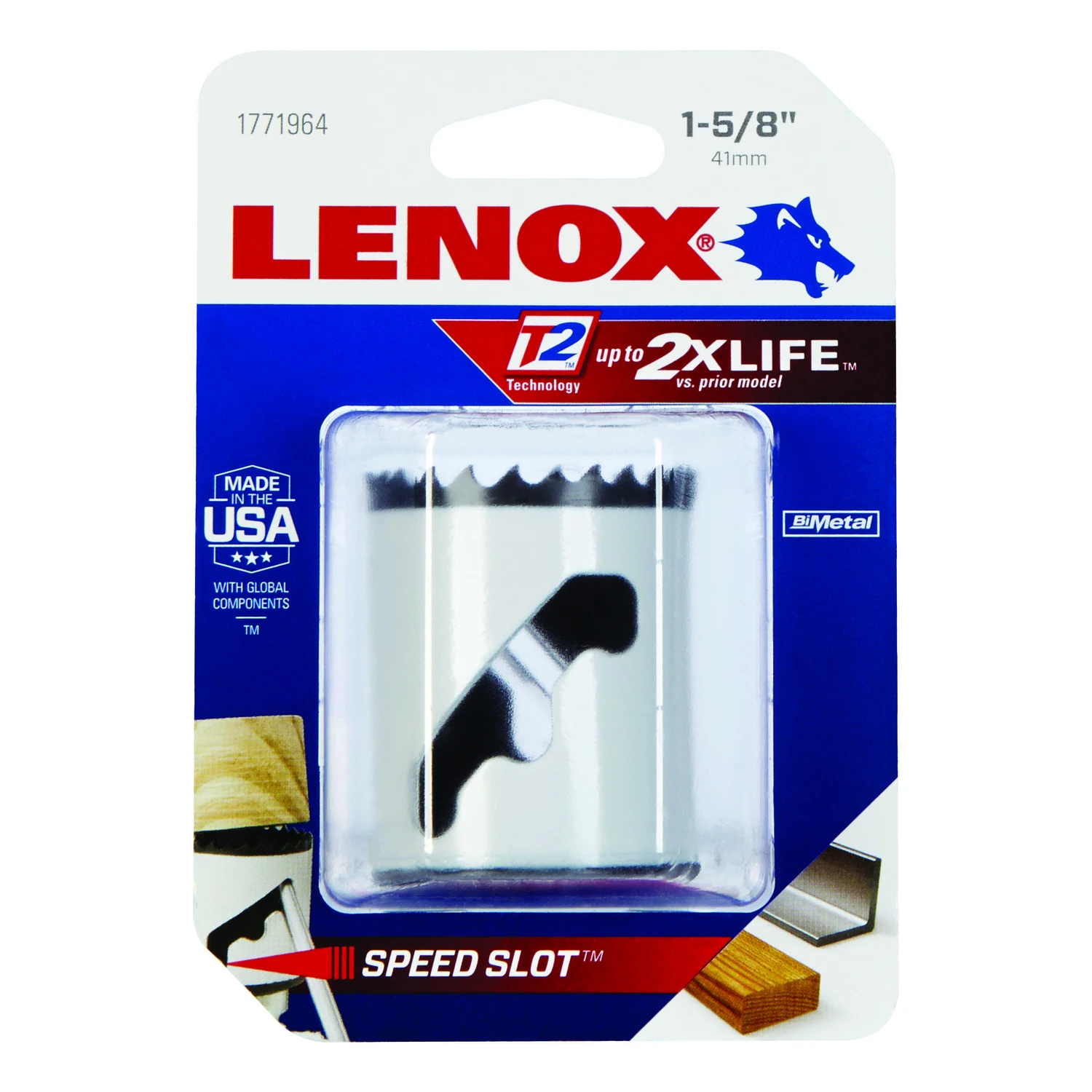 Speed Slot 1-5/8 In. Bi-metal Hole Saw