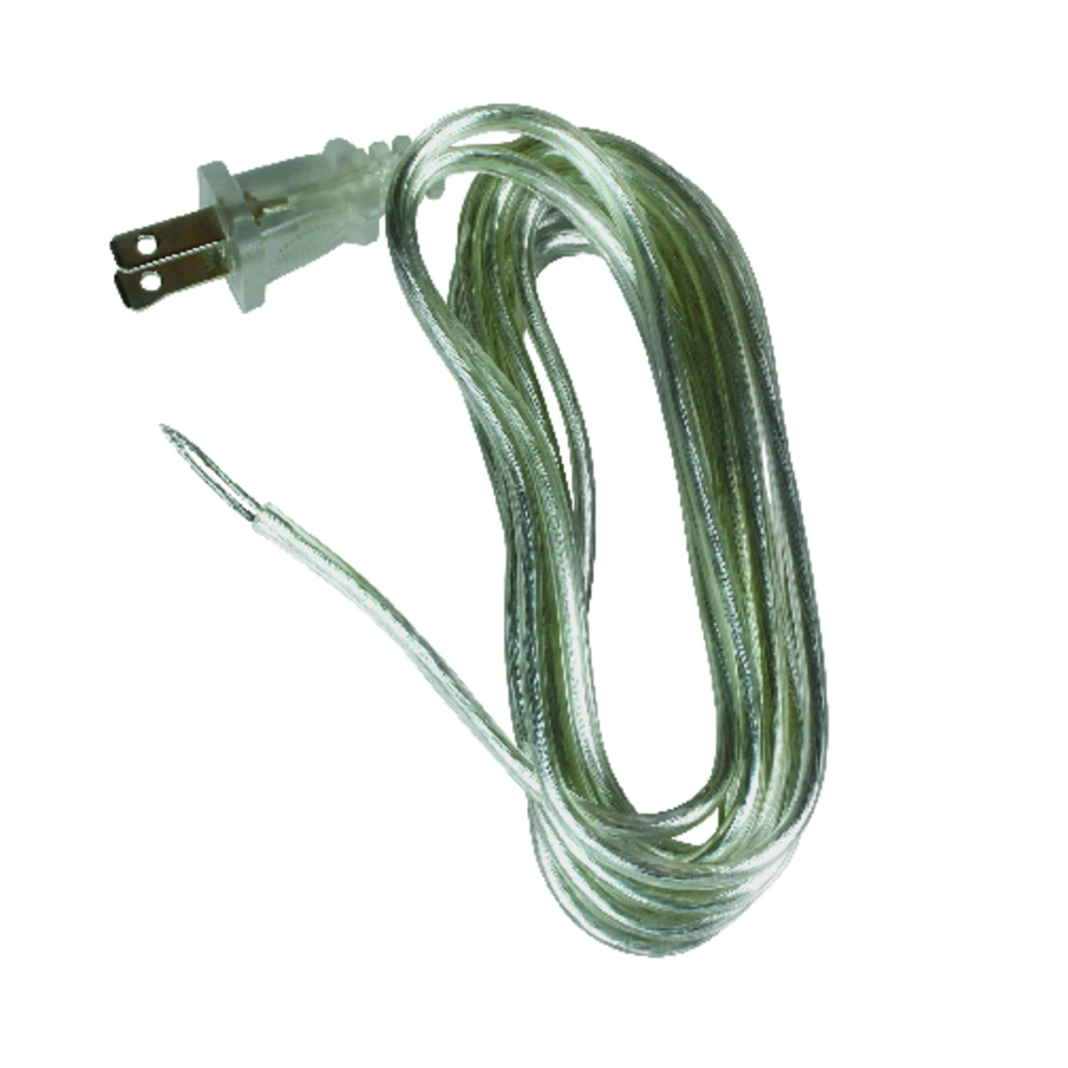Lamp Cord, Silver, 18-2, 8-ft, Model 60133