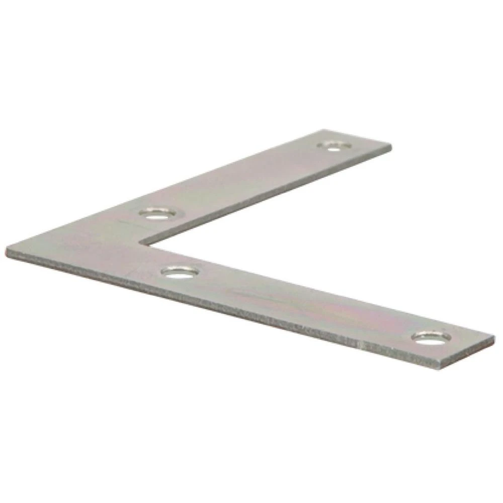 6 X 1 In. Zinc Plated Flat Corner Iron (5-pack)