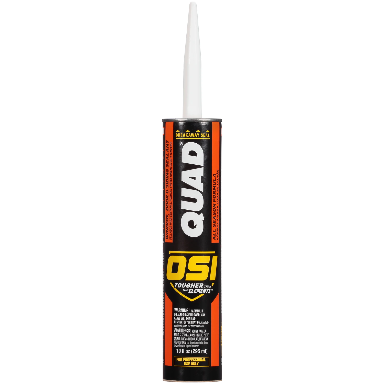 Quad 10 Oz. White Window, Door & Siding Polymer Sealant - All-weather Performance