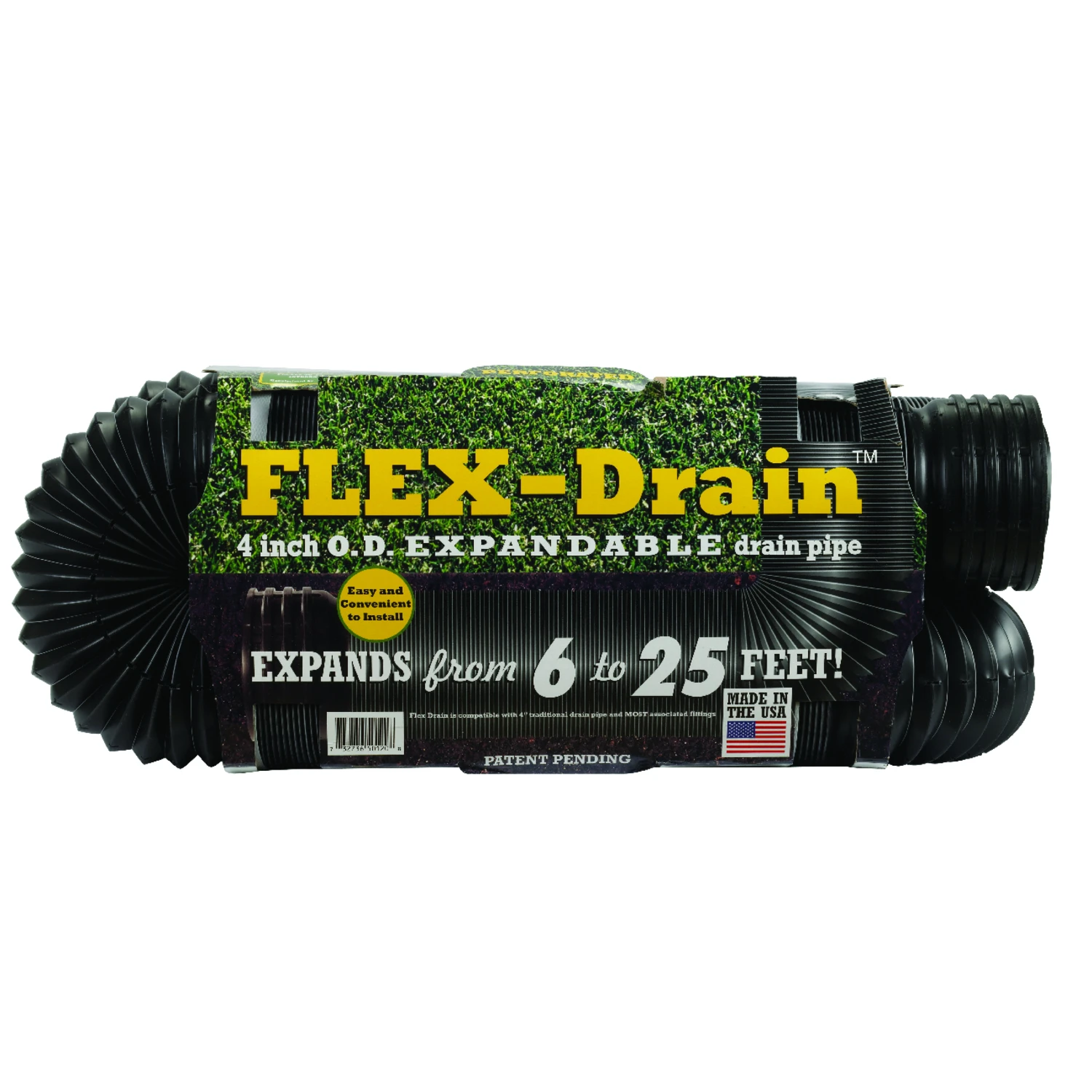 4 In. X 25 Ft. Flex-drain Expandable Perforated Drainage Pipe