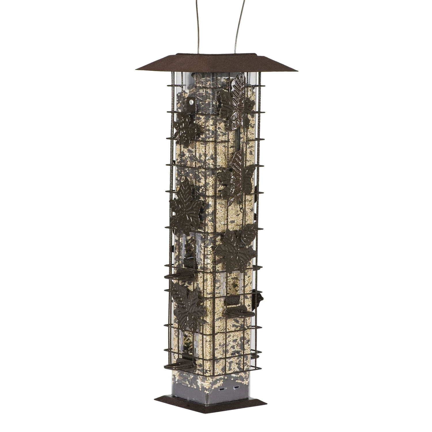 Squirrel-be-gone 2 Lb. Capacity Tube Bird Feeder With 6 Ports
