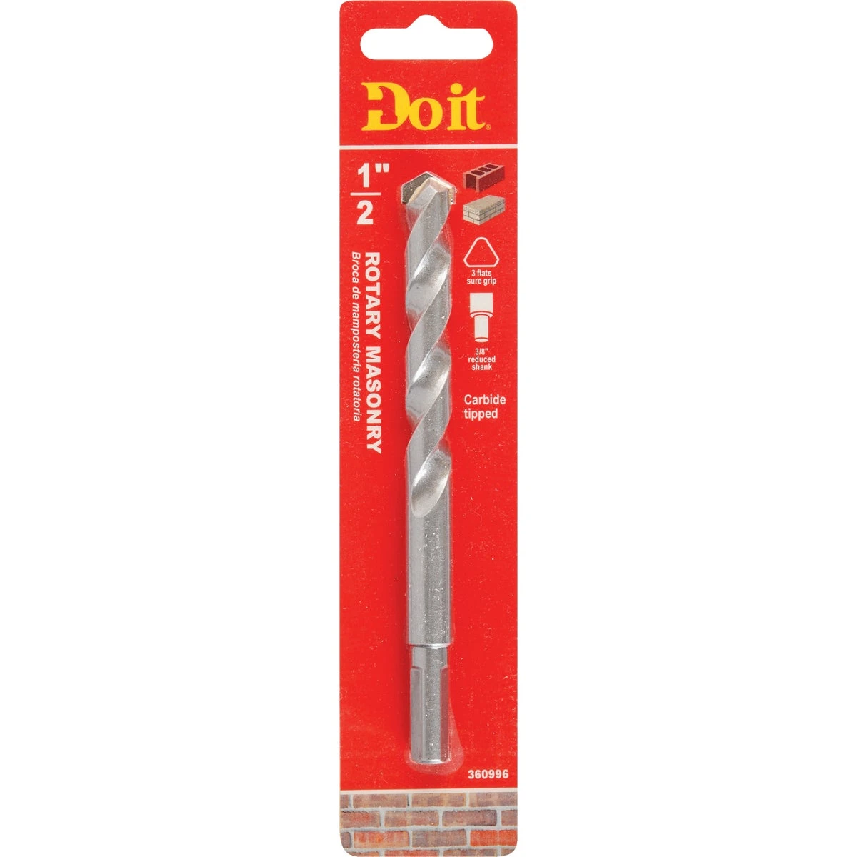 Best 1/2 In. X 6 In. Impact Ready Carbide Masonry Drill Bit