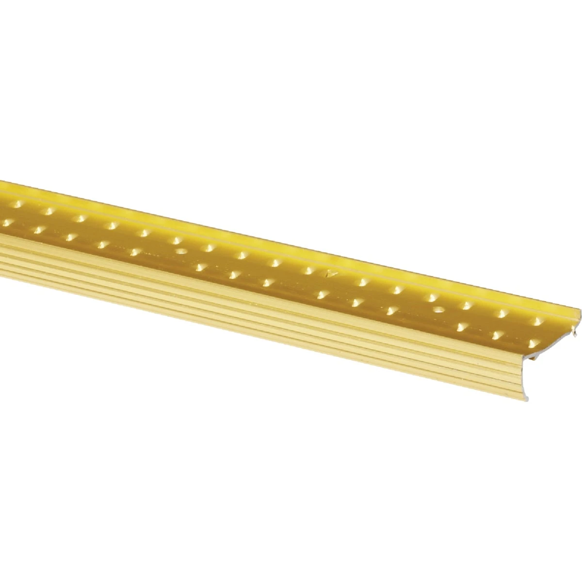 Satin Gold Fluted 1-3/8" X 6' Carpet Clampdown With Teeth H70fb/6di