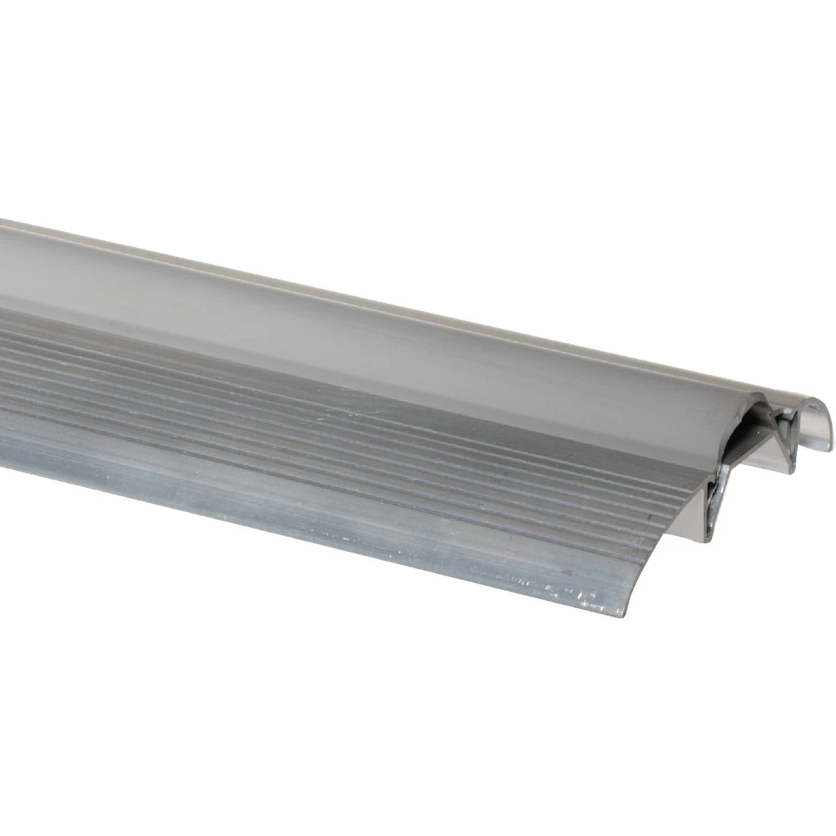 Low 36" L X 3" W X 3/4" H Silver Aluminum Threshold With Vinyl Insert