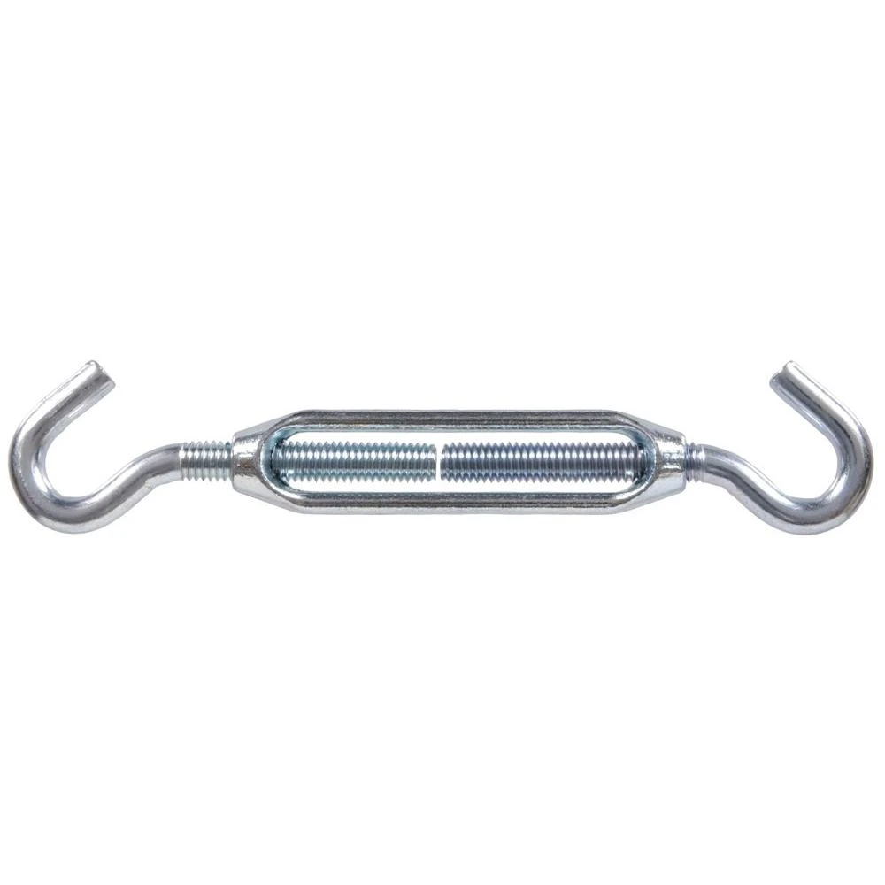 1/4-20 In. X 7-3/8 In. Zinc-plated Hook And Hook Turnbuckle (5-pack)