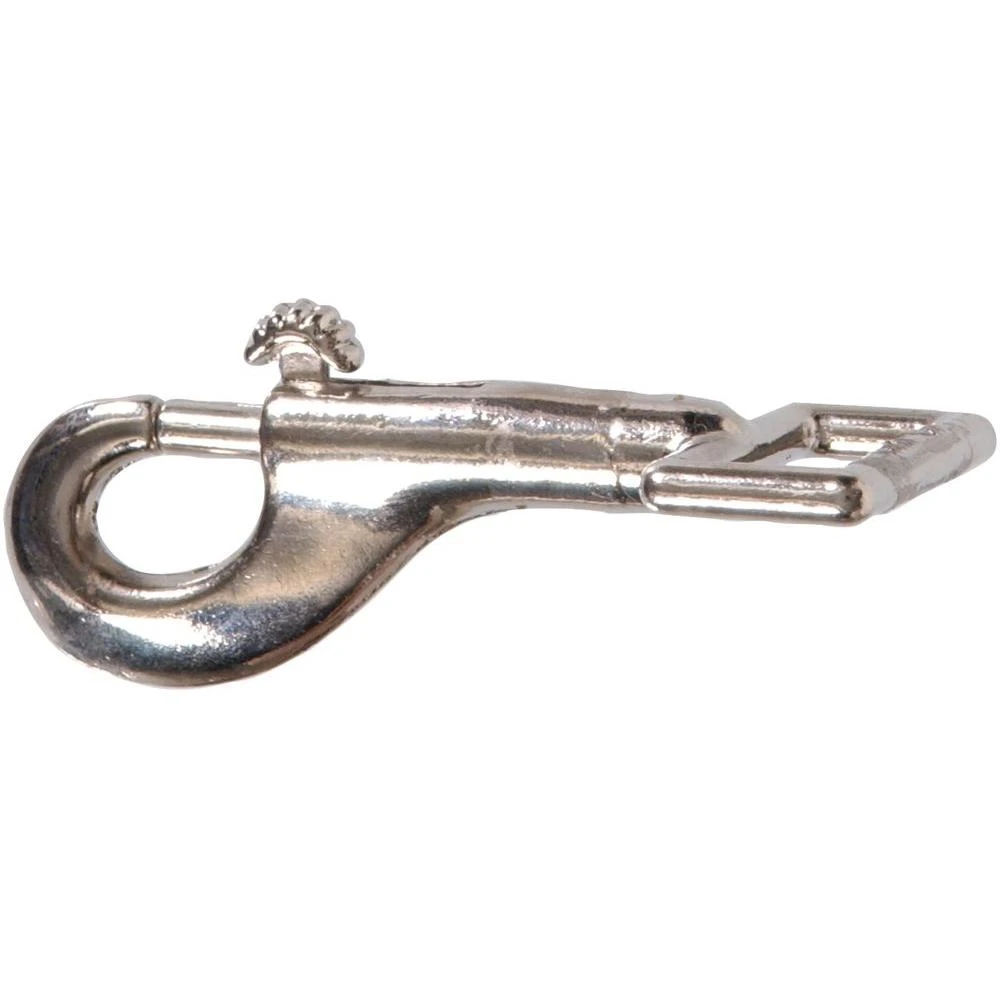 1 In. Bolt Snap With Strap Fixed Eye And Nickel Plated (10-pack)
