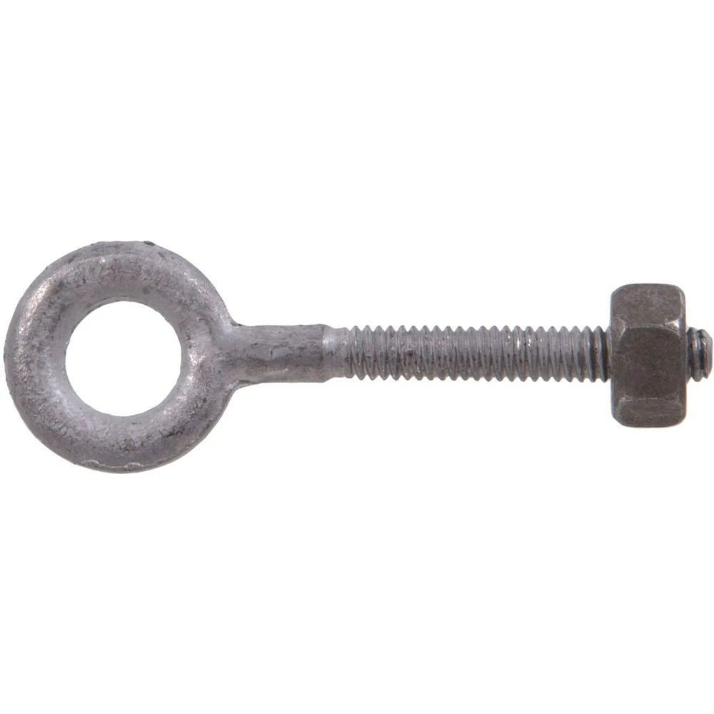 1/2-13 X 8 In. Forged Steel Hot-dipped Galvanized Eye Bolt With Hex Nut In Plain Pattern (5-pack)
