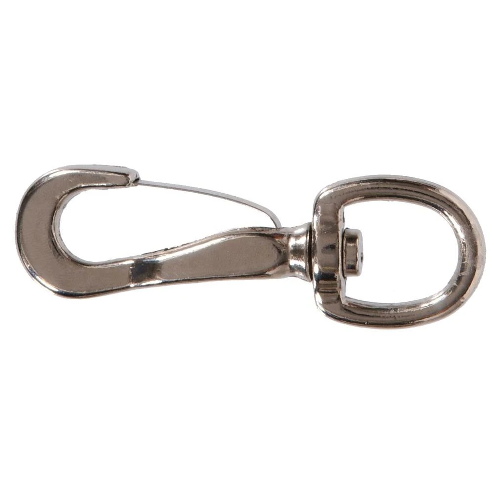 3/8 X 2-5/8 In. Spring Snap With Round Swivel Eye In Nickel Plated (10-pack)