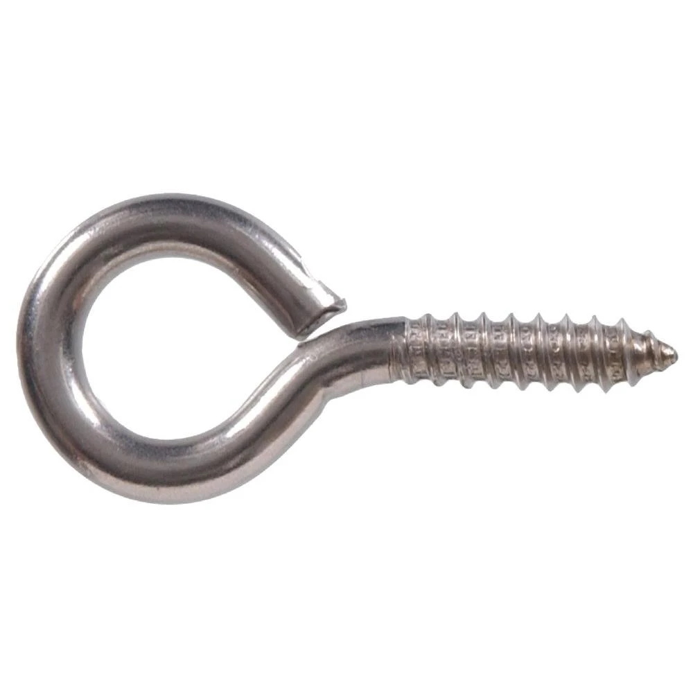 0.225 In. X 2-3/16 In. Stainless Steel Large Screw Eye (10-pack)