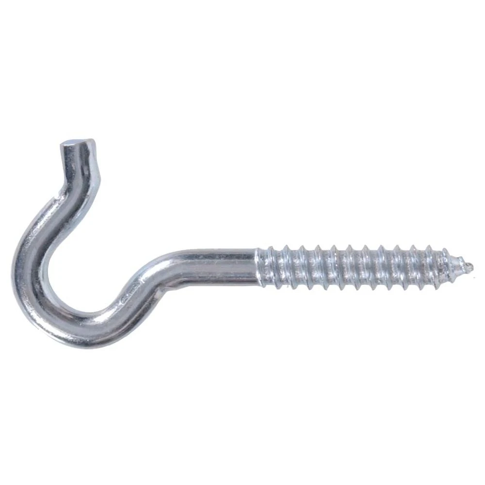 1/4 X 4-1/4 In. Zinc-plated Heavy Duty Screw Hook (10-pack)