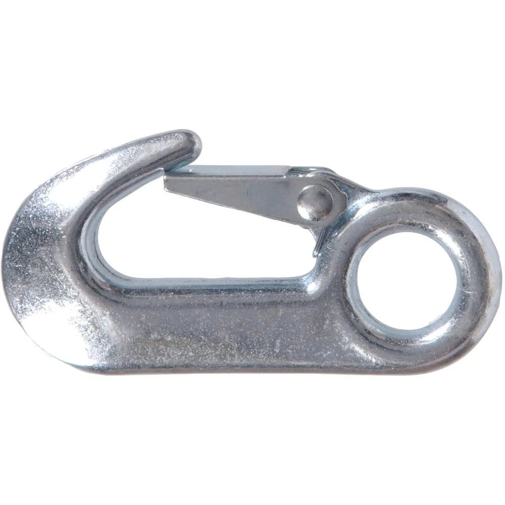 5/8 X 3-1/2 In. Forged Snap Hook With Round Fixed Eye In Forged Steel And Zinc-plated (5-pack)