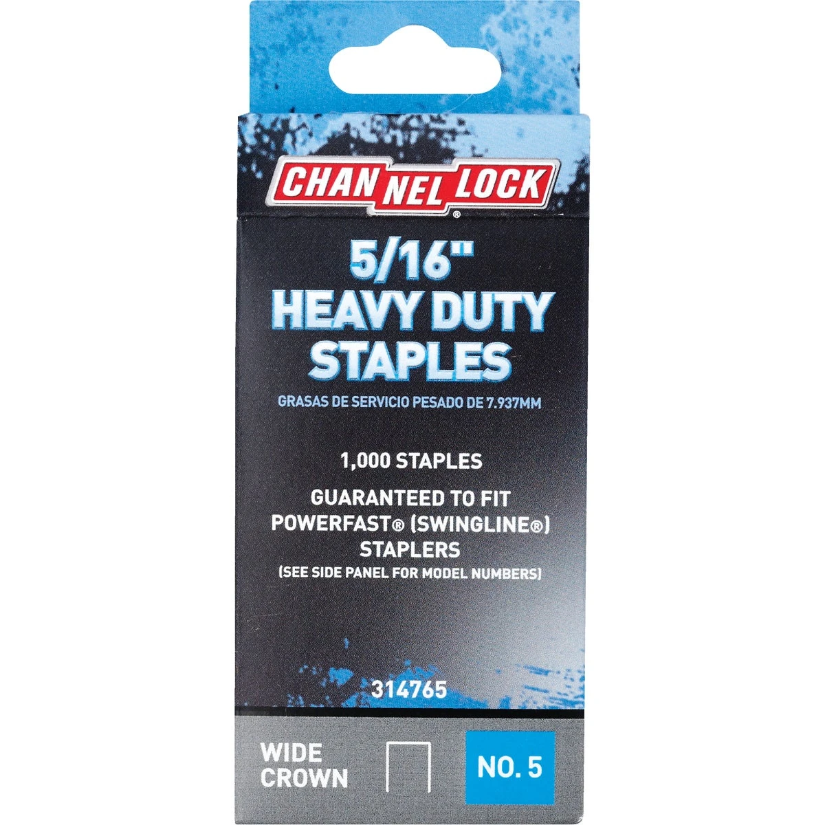 No. 5 Heavy-duty Wide Crown Staple, 5/16 In. (1000-pack)