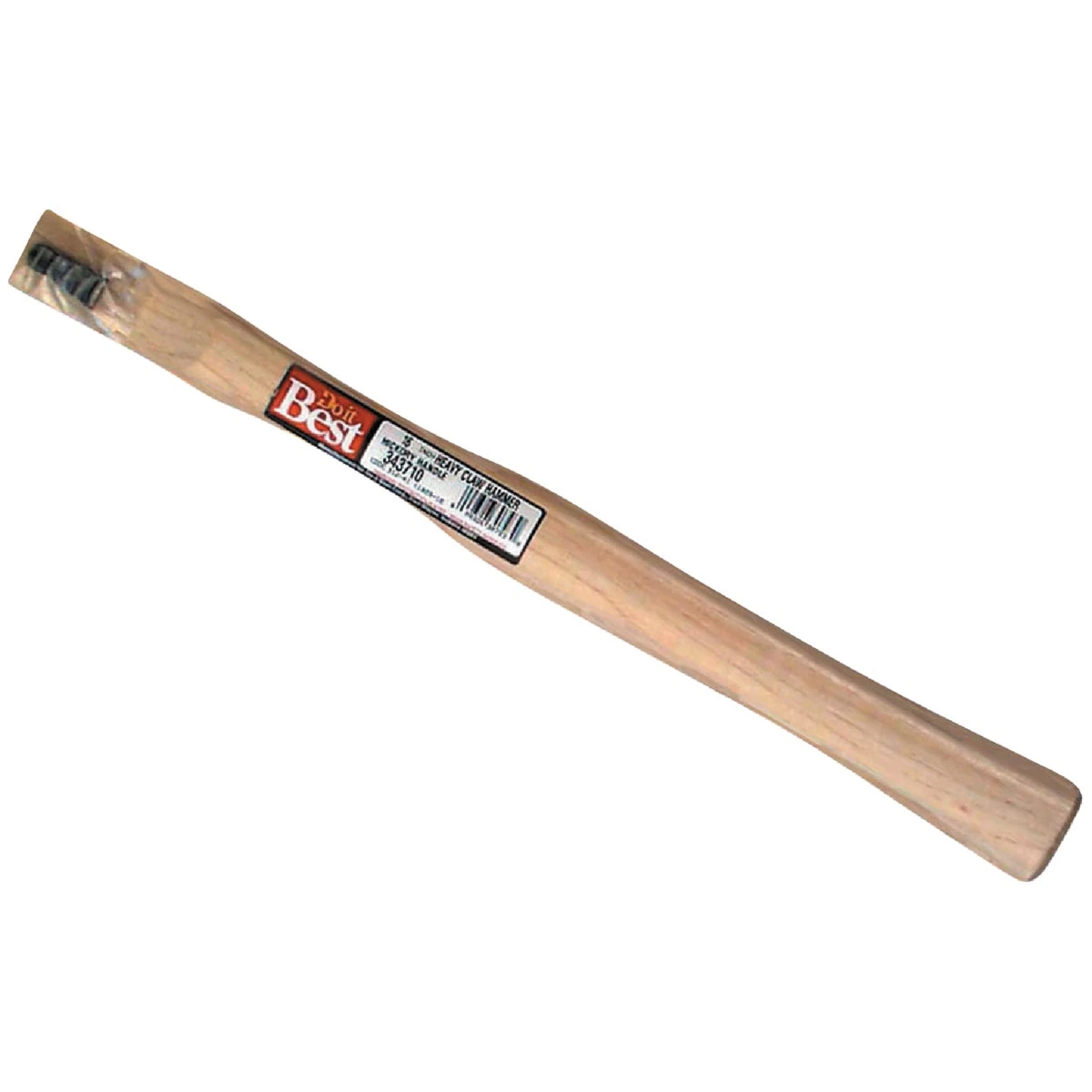 16 Inch Straight Hickory Claw Hammer Handle With Wood And Steel Wedges
