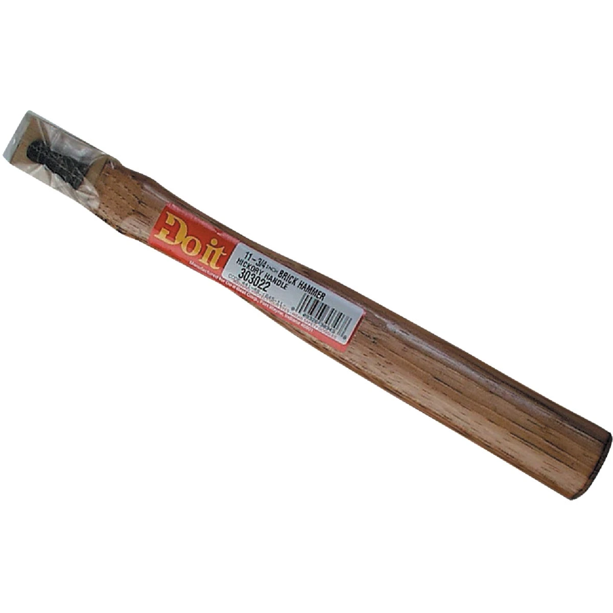 11 Inch Straight Hickory Brick Hammer Handle With Wood And Steel Wedges