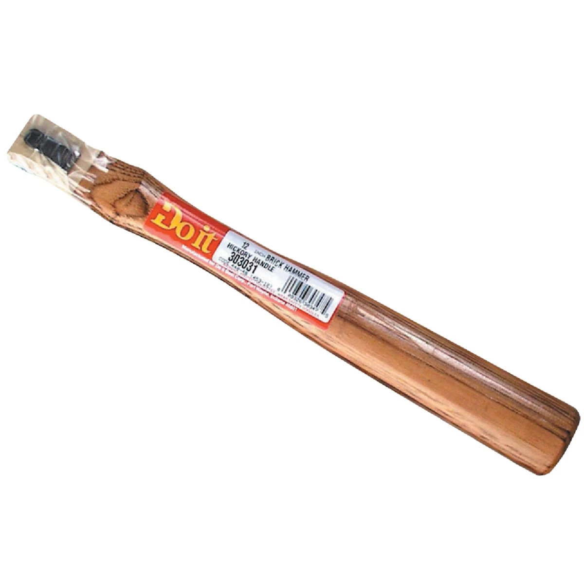12 Inch Straight Hickory Brick Hammer Handle With Wood And Steel Wedges