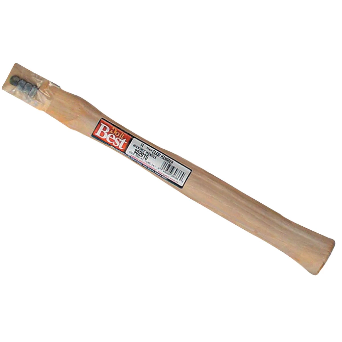 14 Inch Straight Hickory Claw Hammer Handle With Wedges