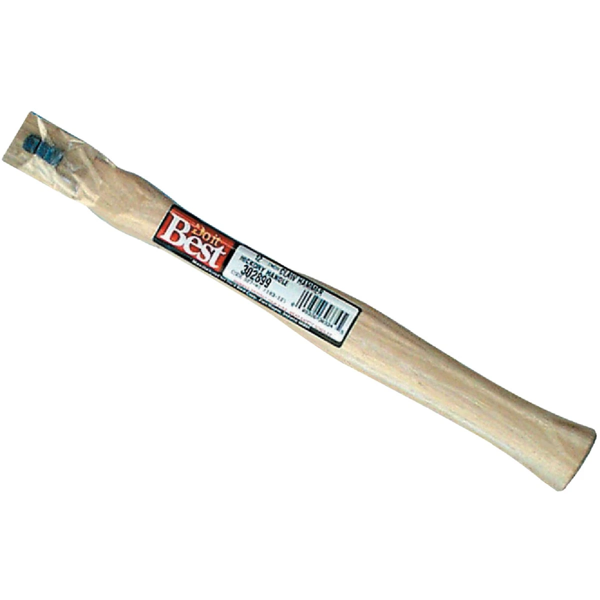 12 Inch Straight Hickory Claw Hammer Handle With Wood And Steel Wedges