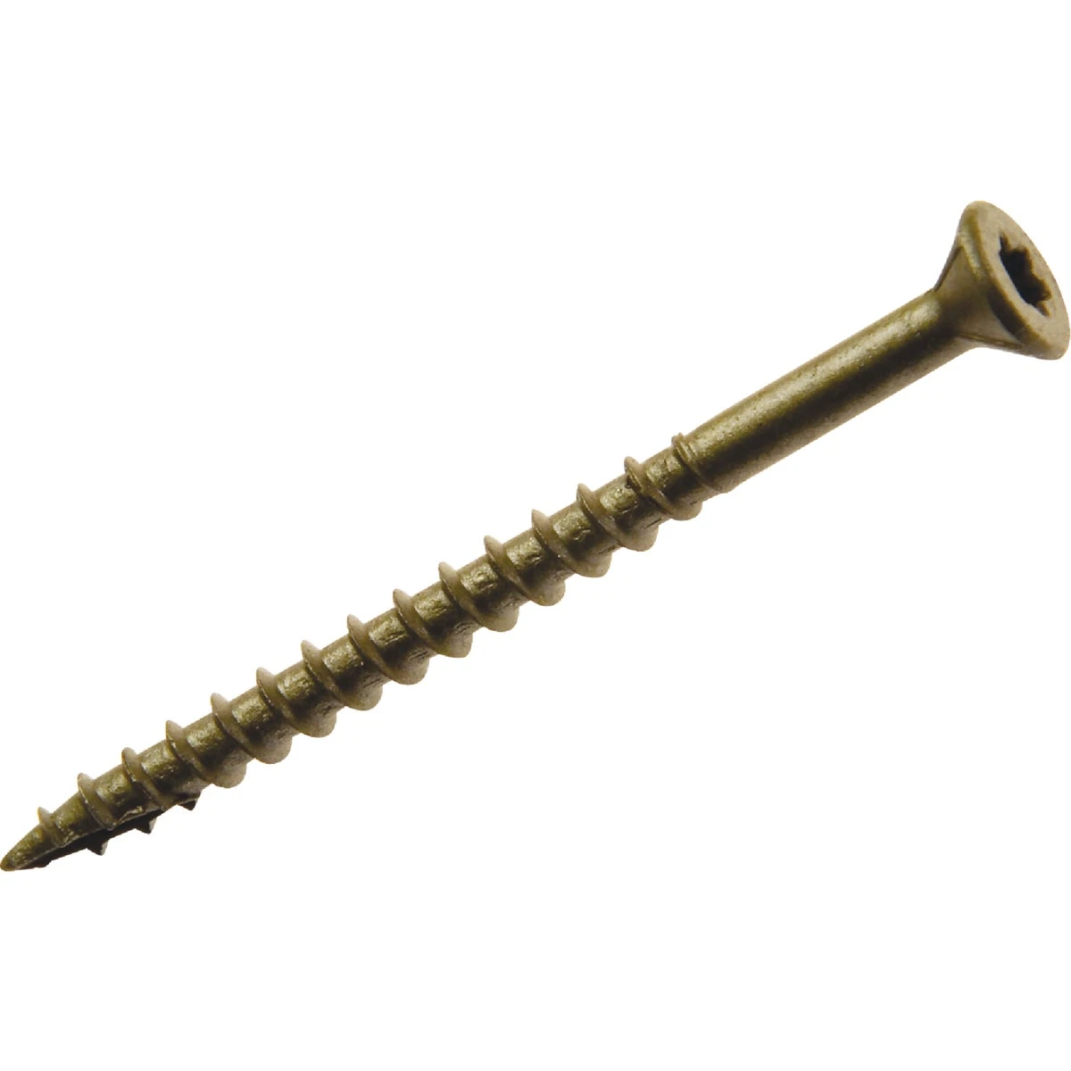#10 X 3-1/2 In. Gold Star Bugle-head Wood Exterior Screw - 5 Lb. Box