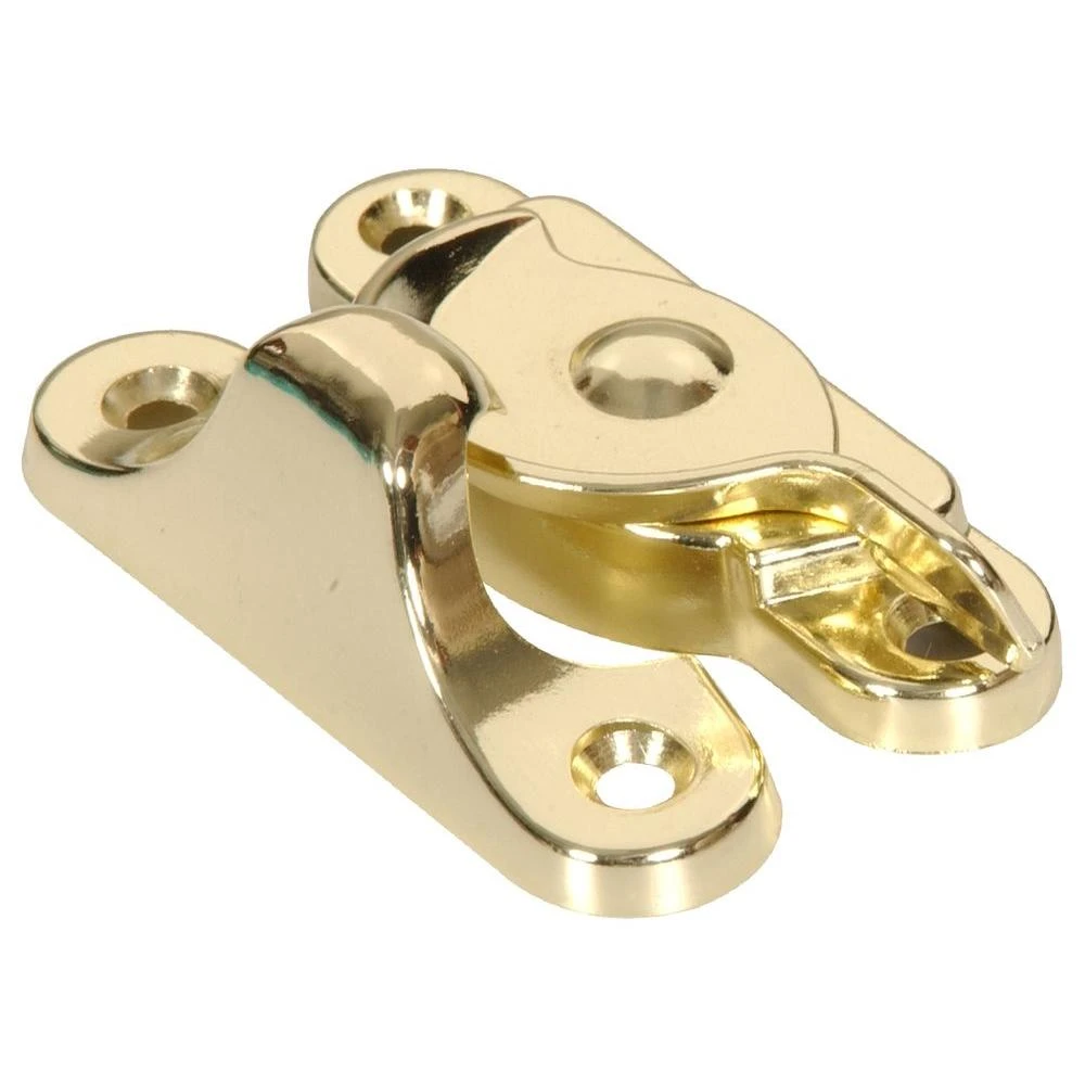 Sash Lock Crescent Type In Brass (5-pack)