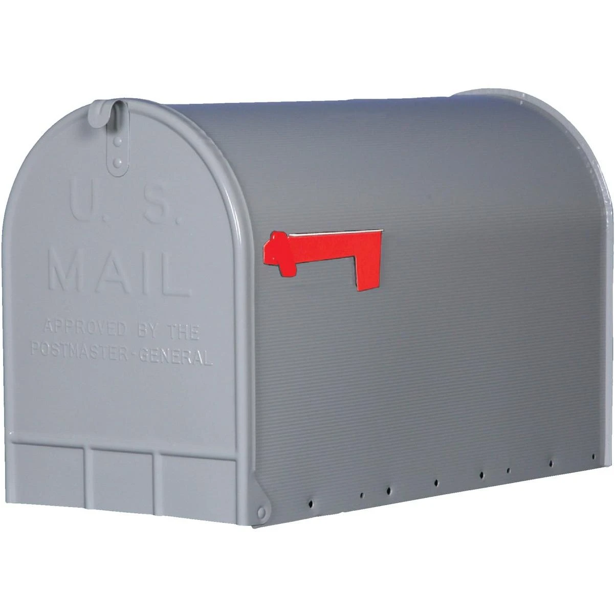 Stanley T3 Gray Steel Rural Post Mount Mailbox