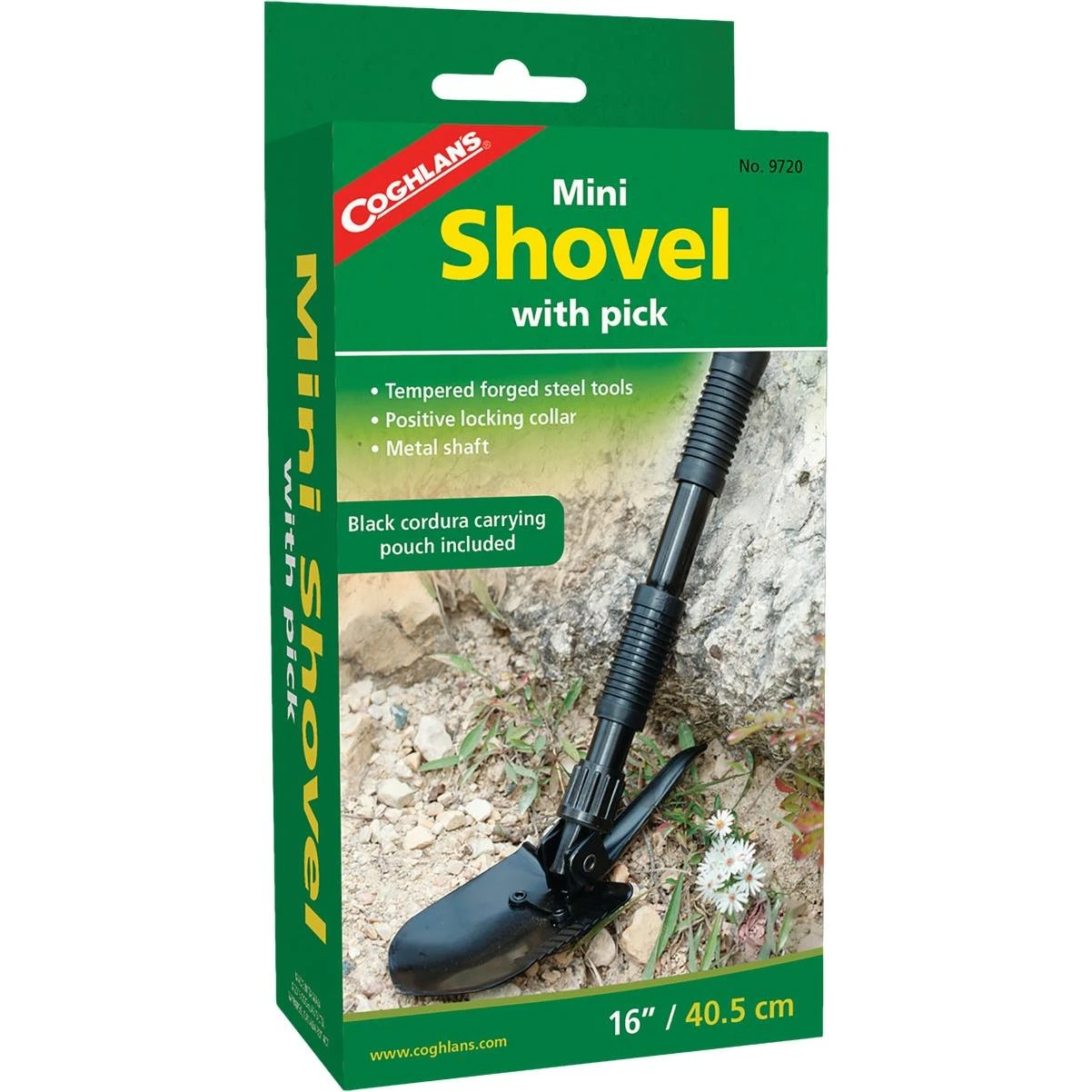 Coghlans Mini Steel Shovel With Pick