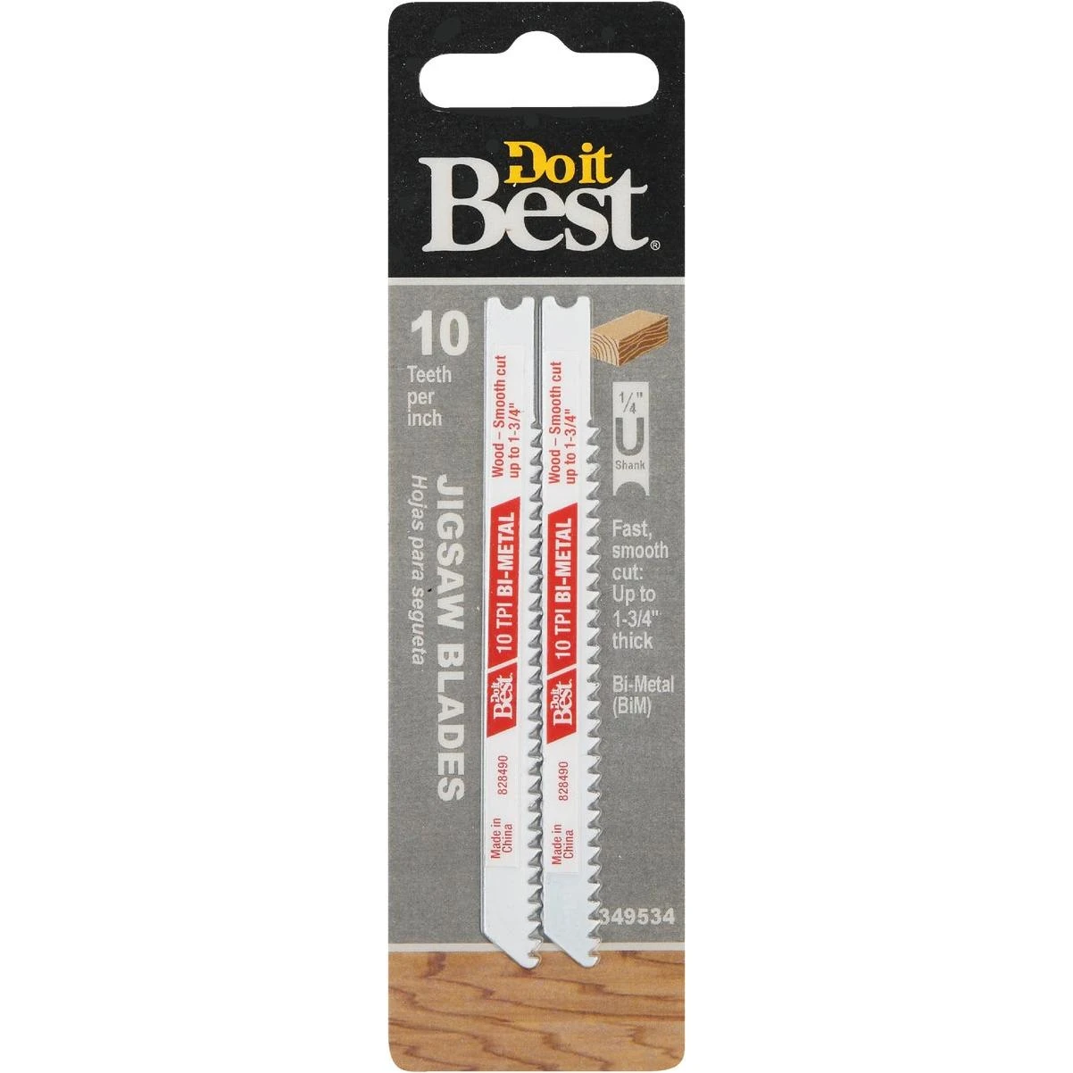3-5/8 In. X 5/10 Tpi U-shank Jig Saw Blade For General Purpose (2-pack)