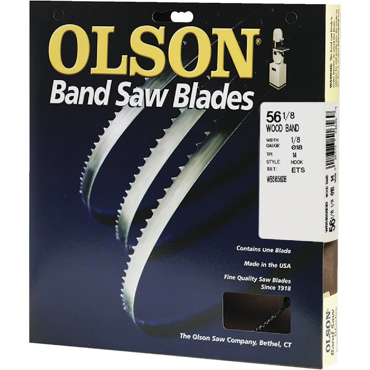 56-1/8 In. X 1/8 In. 14 Tpi Hook Wood Cutting Band Saw Blade