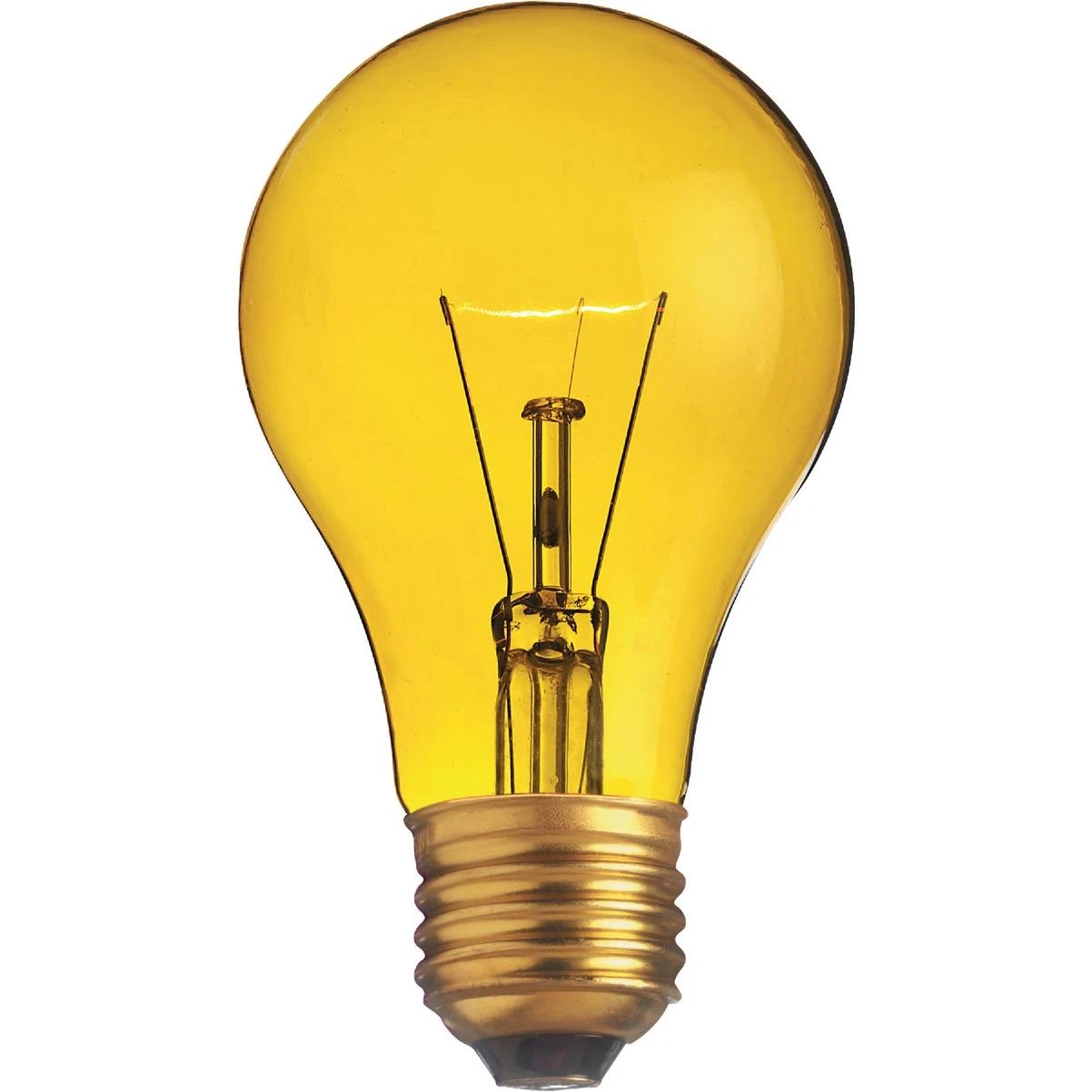 25w Transparent Yellow Medium A19 Incandescent Party Light Bulb