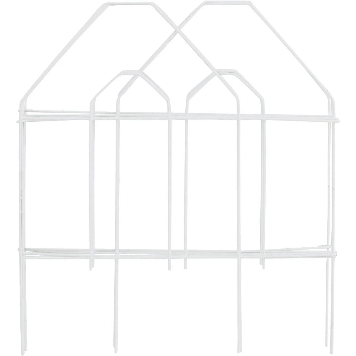 8 Ft. White Galvanized Wire Folding Fence