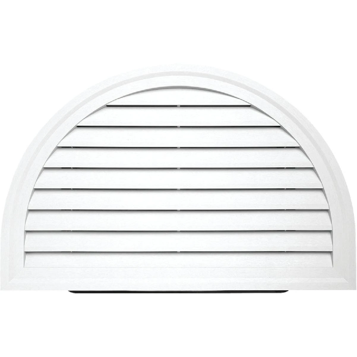 34" X 22" Half Round White Gable Attic Vent