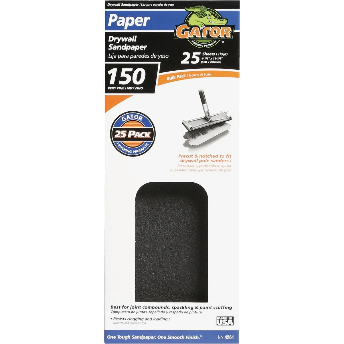 150 Grit 4-1/4 In. X 11-1/4 In. Drywall Sandpaper (25-pack)