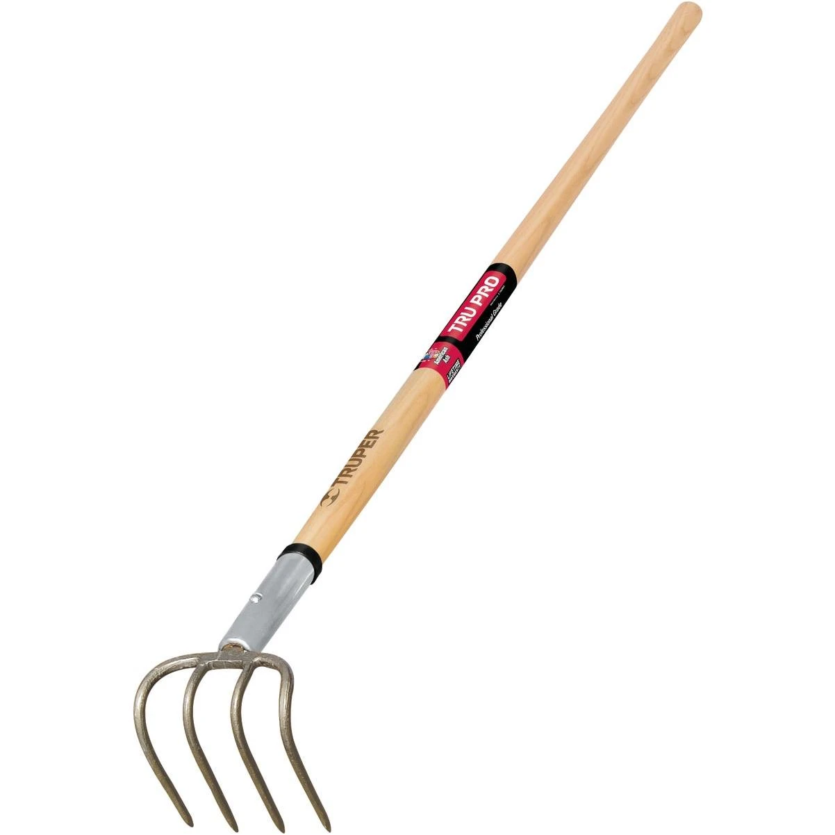 Tru Pro 4-tine 60 In. Wood Handle Garden Cultivator