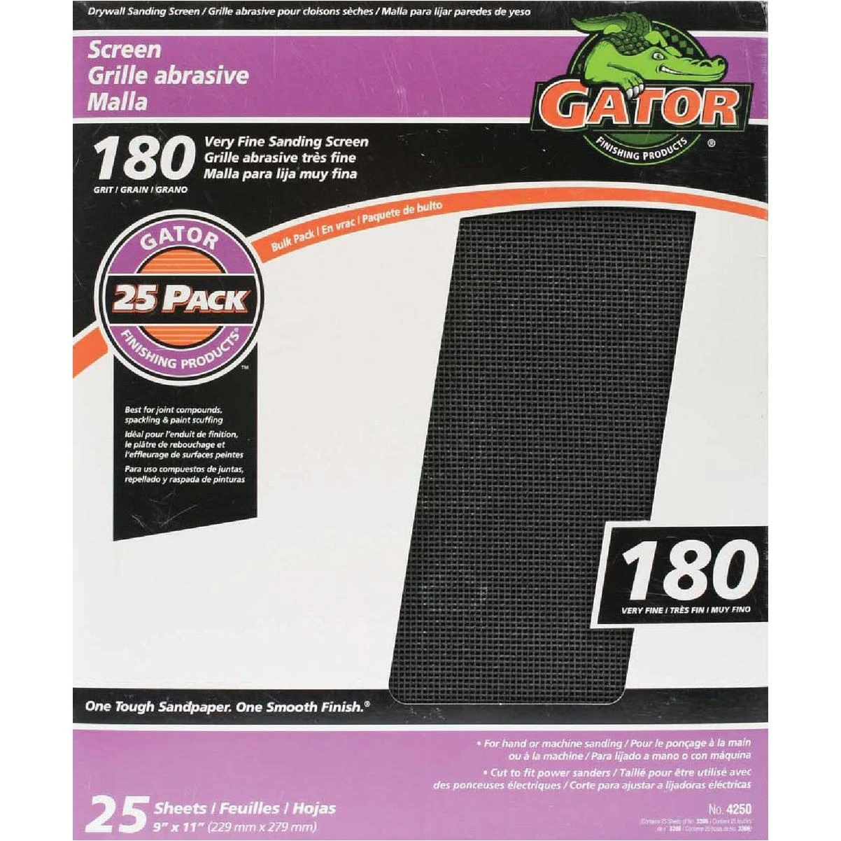Grit 180 Grit 9 In. X 11 In. Drywall Sanding Screen (25-pack)