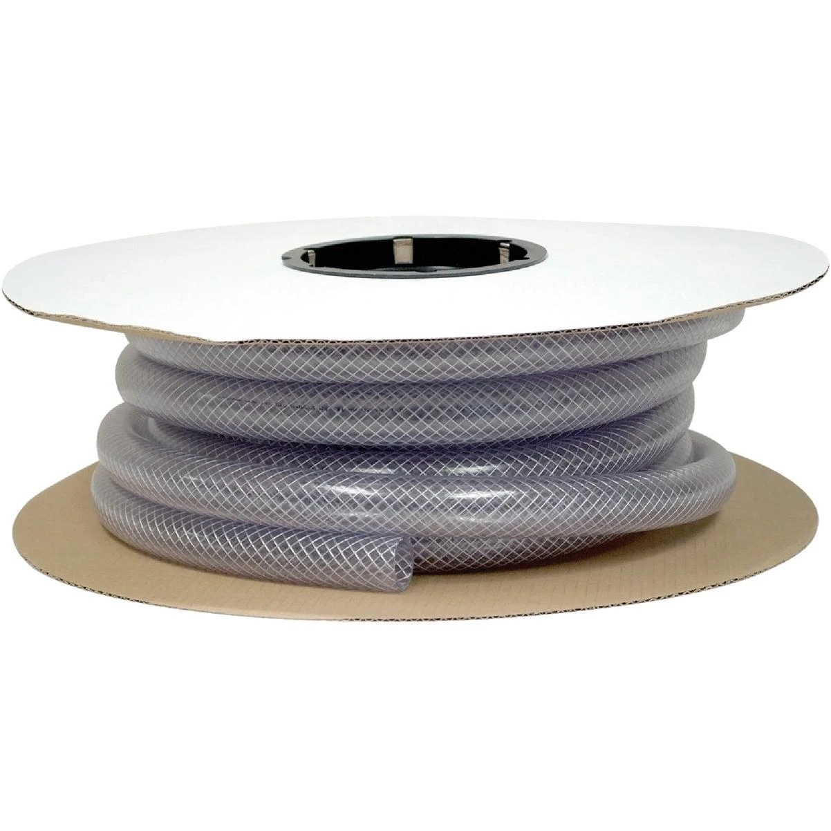 1-3/8 In. X 1 In. X 50 Ft. Clear T12 Braided Pvc Tubing