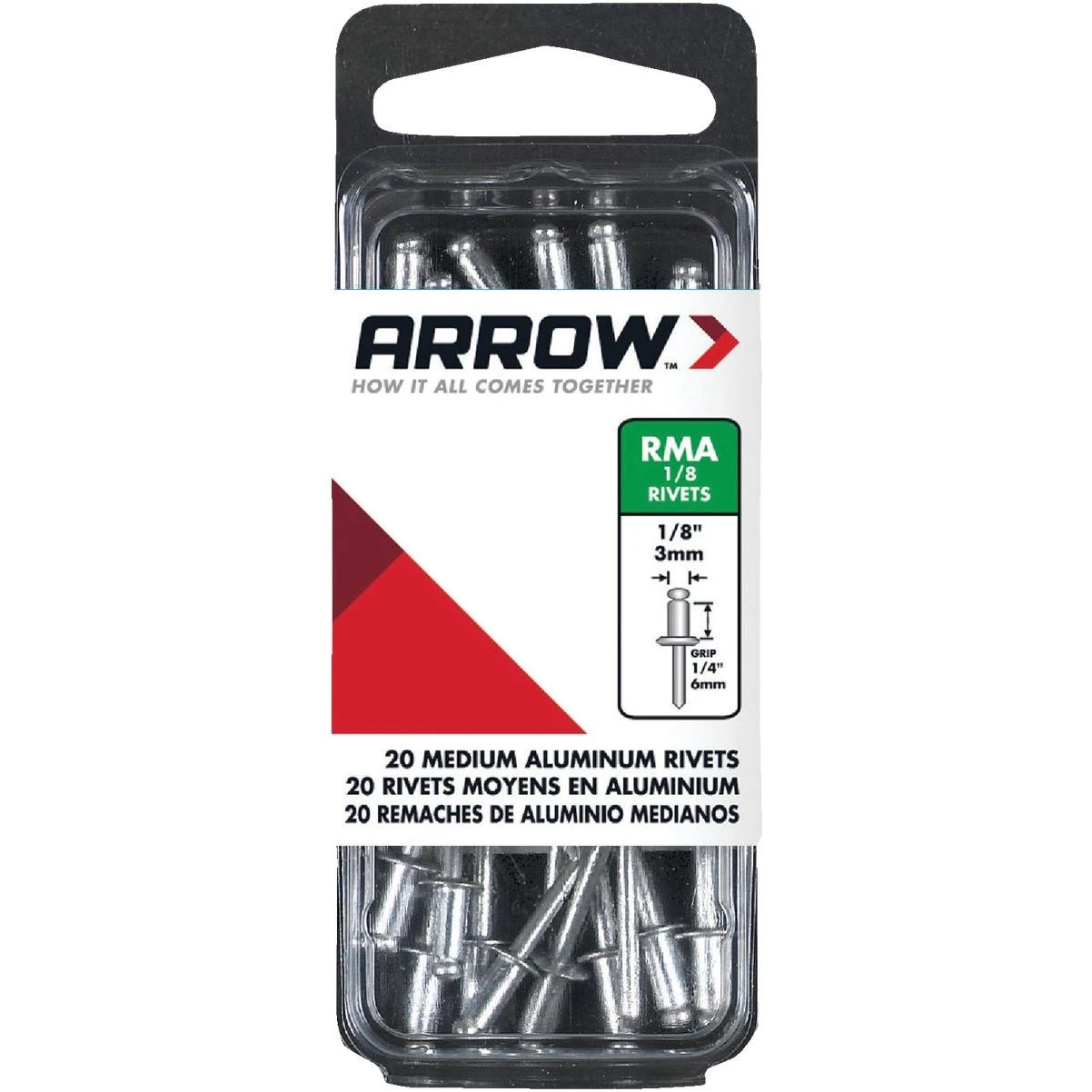 1/8 In. X 1/4 In. Aluminum Rivet (20-count)