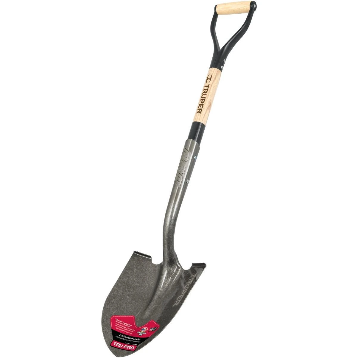 Tru Pro 30 In. Wood D-handle Round Point Shovel