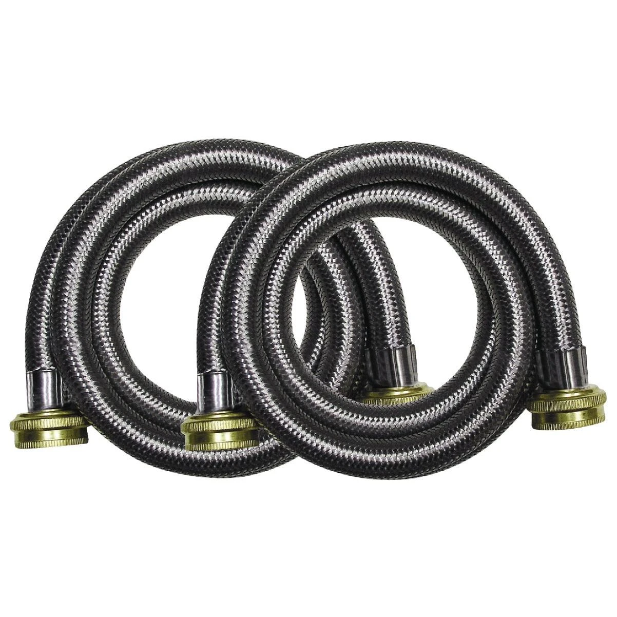 Proline 3/4 In. Fht X 3/4 In. Fht X 60 In. Braided Stainless Steel Washing Machine Connector - Dual Pack