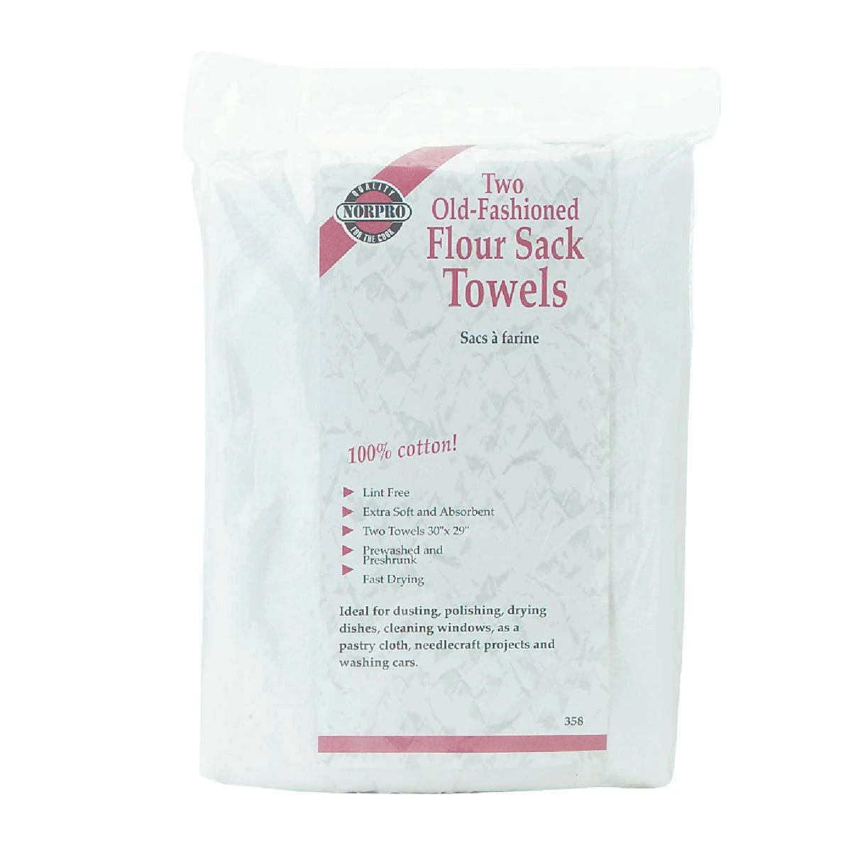 30 In. X 29 In. Flour Sack Towel (2 Count)