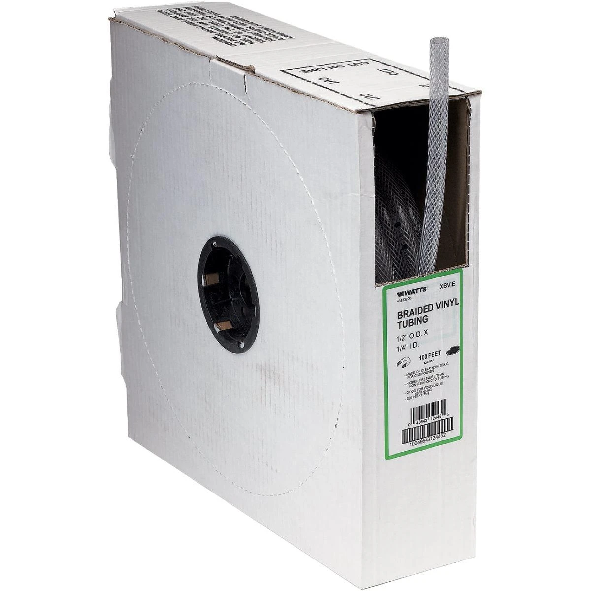 1-3/4 In. X 1-1/4 In. X 50 Ft. Clear T12 Braided Pvc Tubing