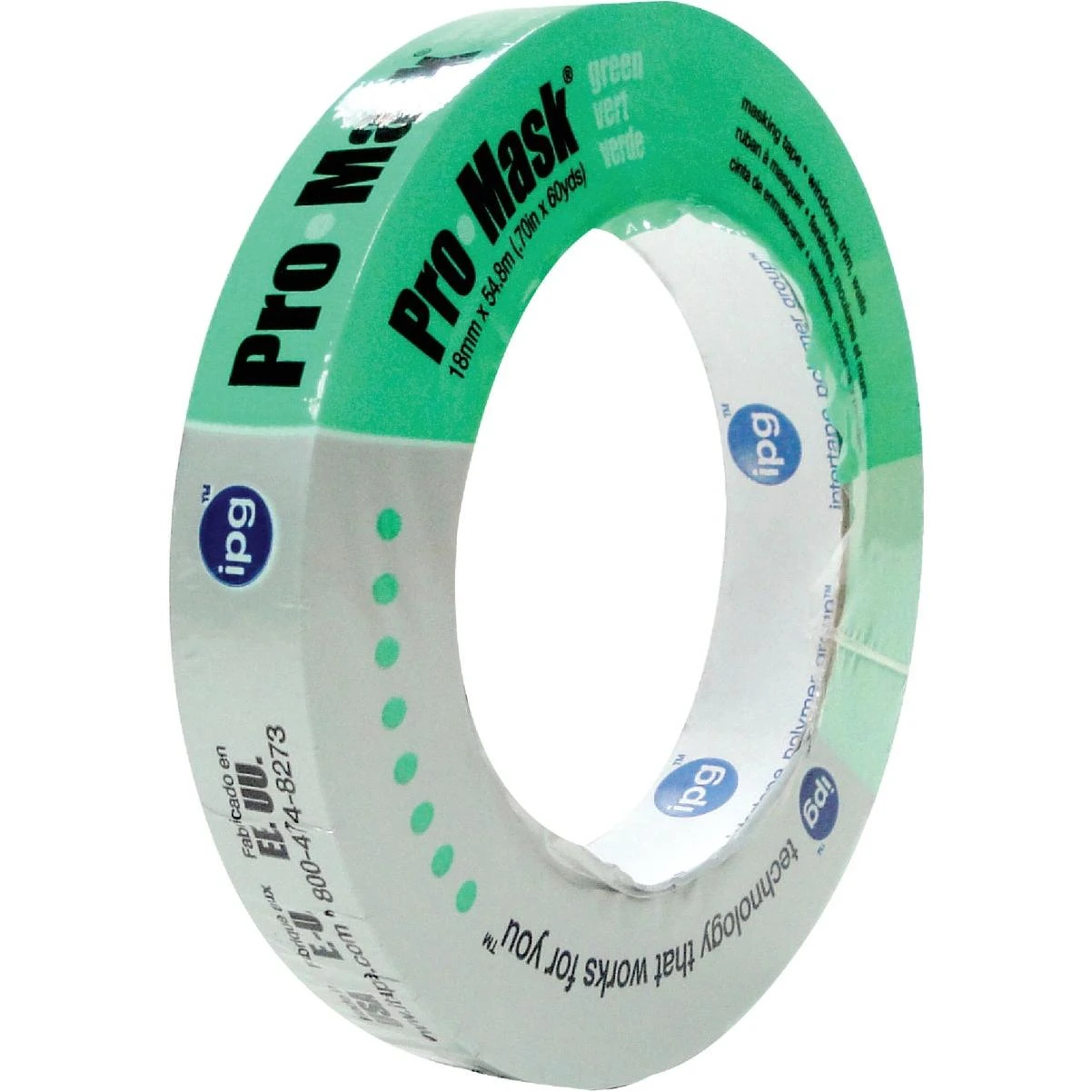 Promask Green 0.70 In. X 60 Yd. Professional Green Painter's Grade Masking Tape
