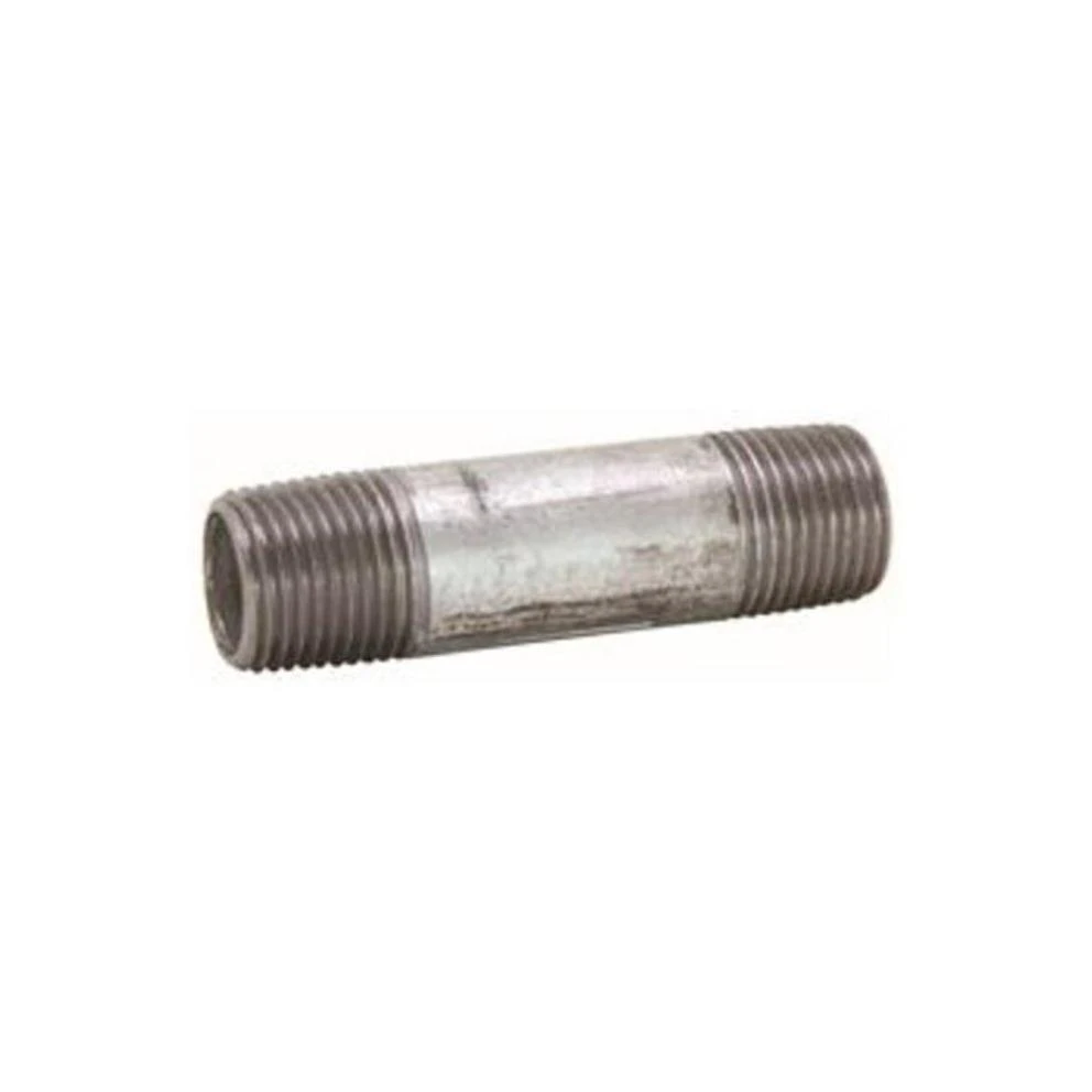Durable 1" X 2.5" Black Steel Pipe Nipple