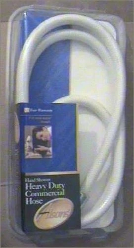 60" White Reinforced Vinyl Hose With 1/2" Universal Fittings