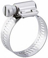 Breeze Aero-Seal SS Hose Clamps with Safety Screw, 7/16" - 25/32" Range, SAE 6