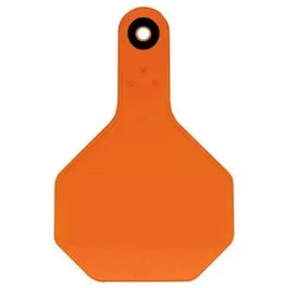 All American Livestock Tag, Blank, Medium, Orange, 25-Pk.