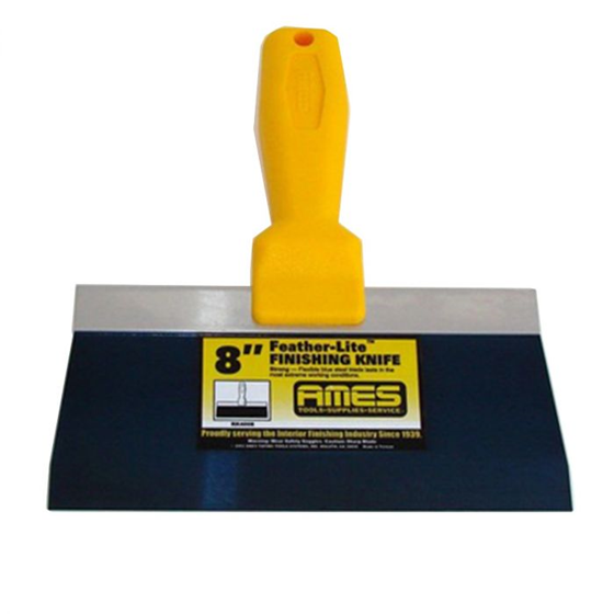 Ames 8" Strong Handle Feather-Lite Blue Steel Taping Knife RK4008
