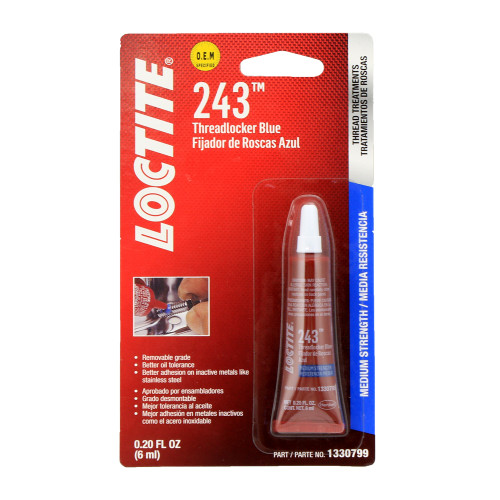 Loctite Threadlocker 243 Blue 6 mL Medium Adhesive